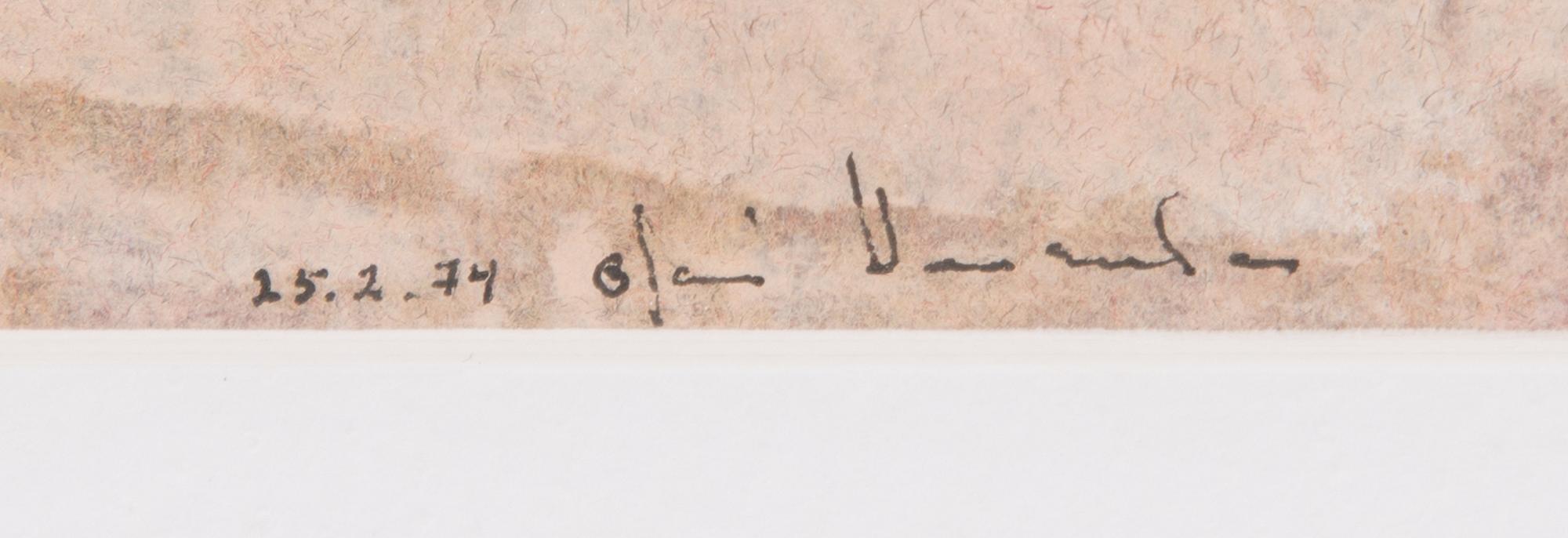 Olavi Vaarula, mixed media, signed and dated -74.