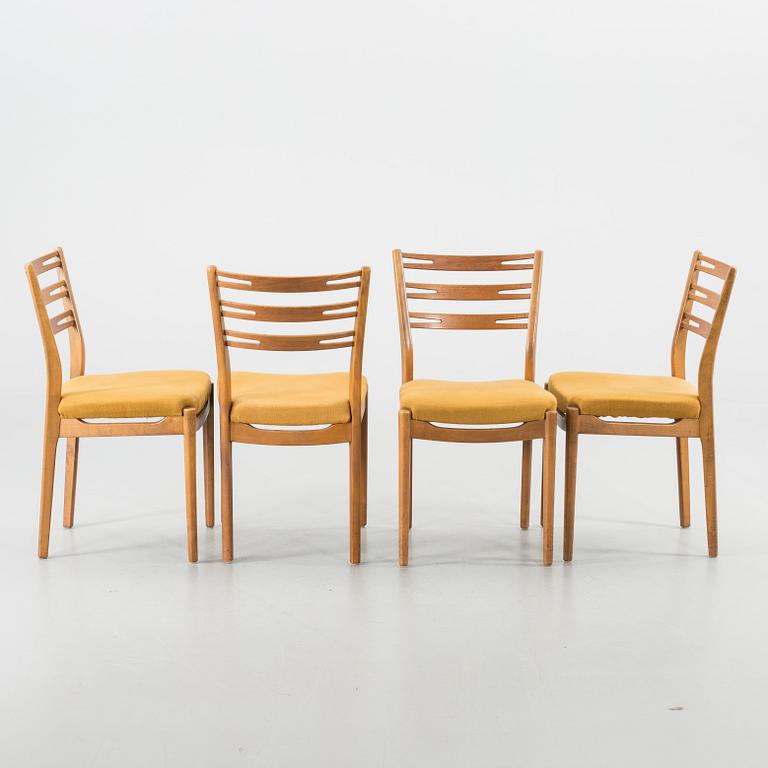 A SET OF 8 KLINT/DELLA CHAIRS BY IKEA. MIDDLE OF 20TH CENTURY.
