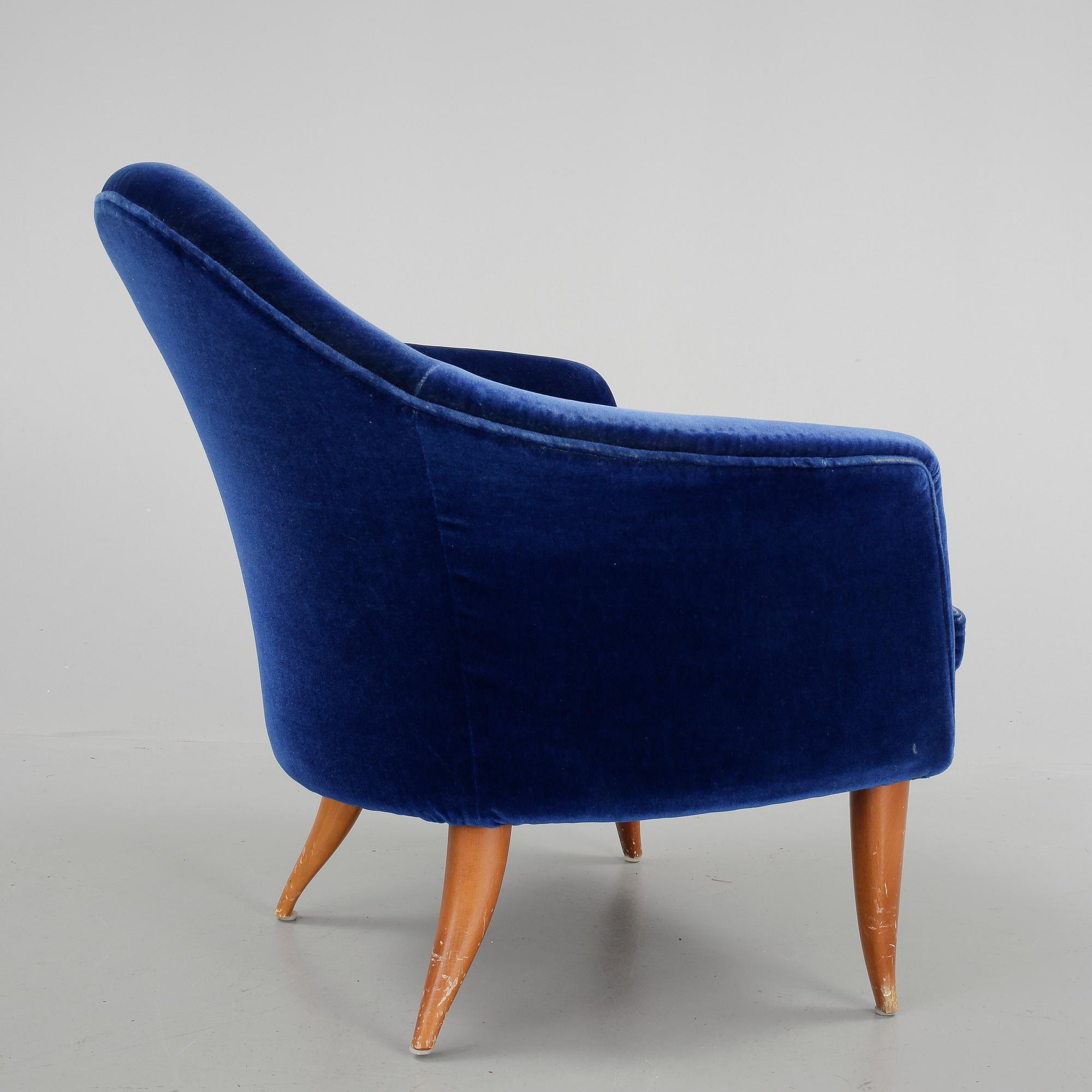 FÅTÖLJ, "Lilla Adam" Kerstin Hörlin Holmquist, NK:s verkstäder, Nyköping, 1900-talets andra hält.