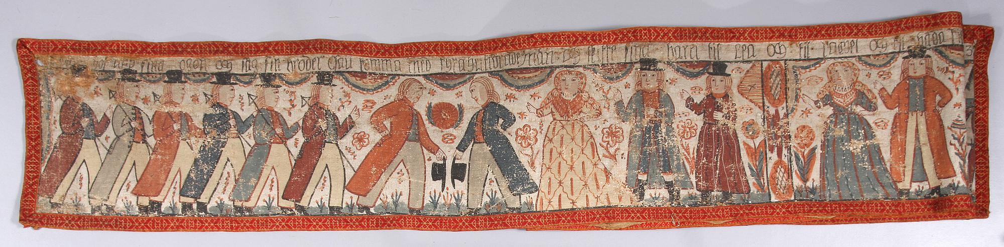 BONADSMÅLNING, allmoge, 1800-tal.