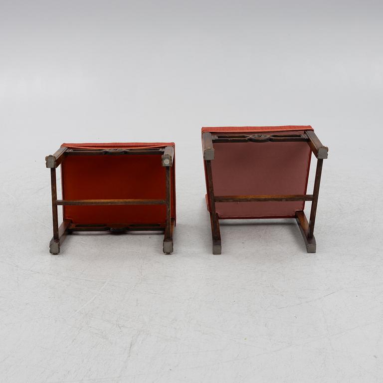Side table, and chair as well as a stool, Swedish grace, 1920s/30s.