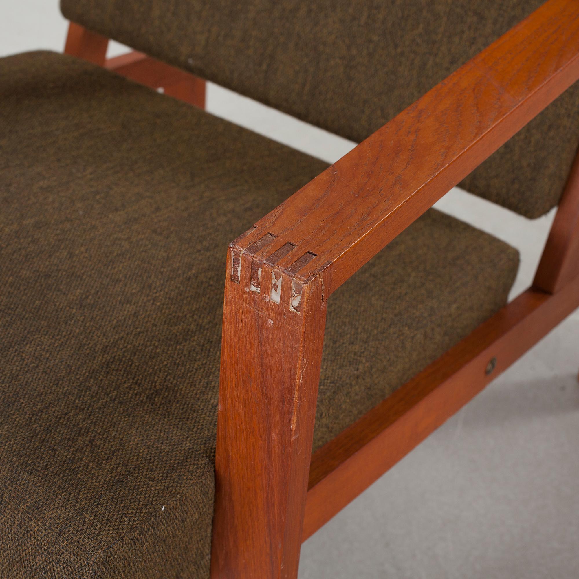 A pair of lounge chairs from Ferdinand Lundquist, third quarter of the 20th century.