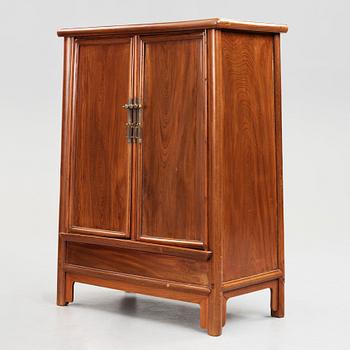 A Chinese hardwood cabinet, Qing dynasty, presumably 18th Century.