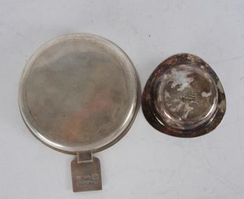 SKÅLFAT MED HÄNKEL, silver W.A Bolin, ASKFAT, silver, G.A.B.