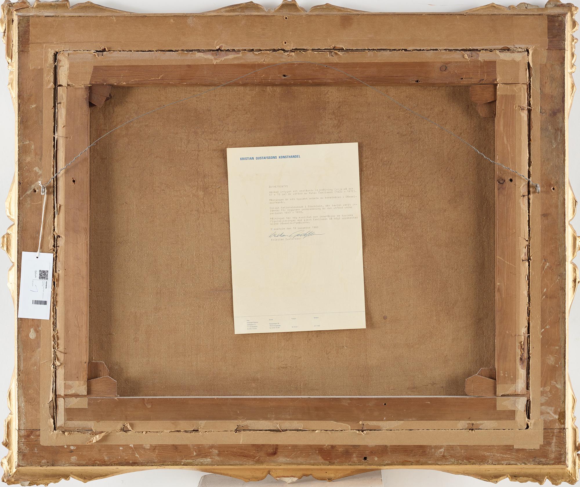 NILS ANDERSSON, attributed to, Oil on canvas.