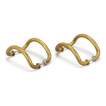 A pair of mid-20th century doorhandles.