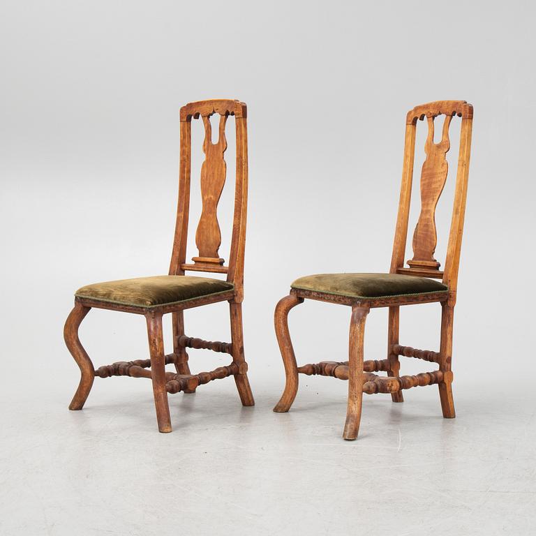 Stolar, ett par barock 1700-talets början.