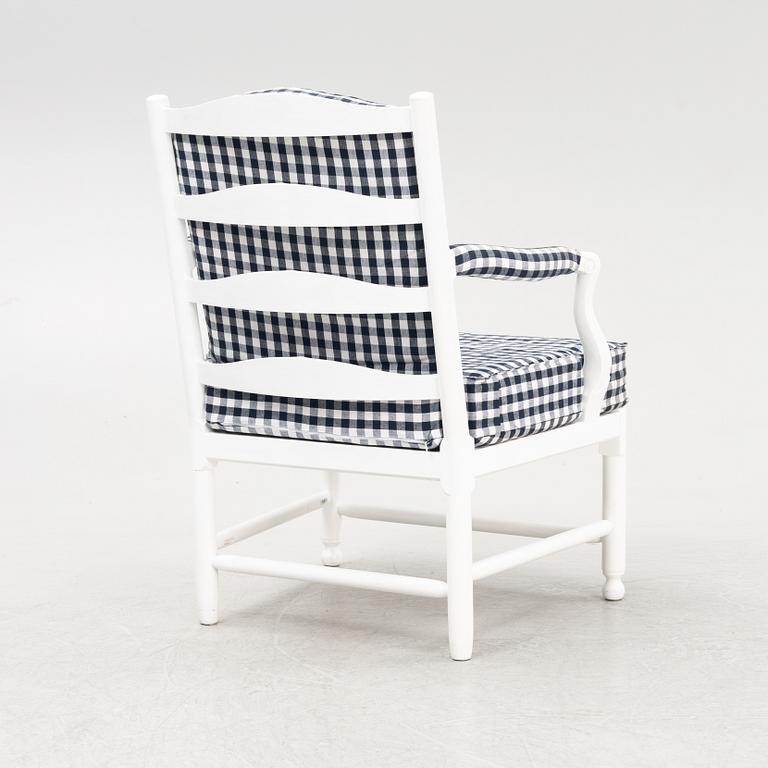 A Gustavian style armchair, 'Medevi brunn' from IKEAs 18th Century series, 1990's.