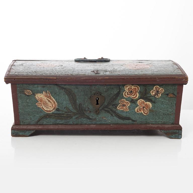 Box, folk art, Western Sweden, dated 1796.