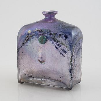 Bertil Vallien, vase/bottle, glass, Boda, unique.