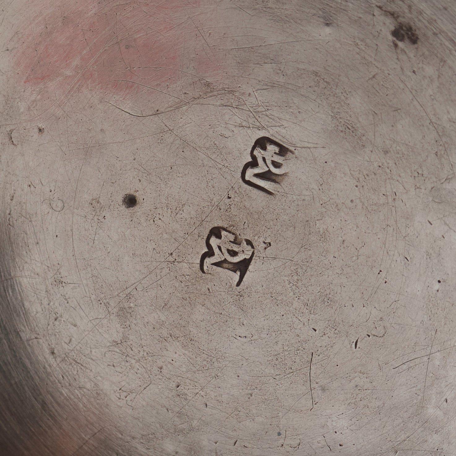 Märkt MC, okänd mästare, bägare, silver, sannolikt (Trondheim runt 1600-talets mitt).