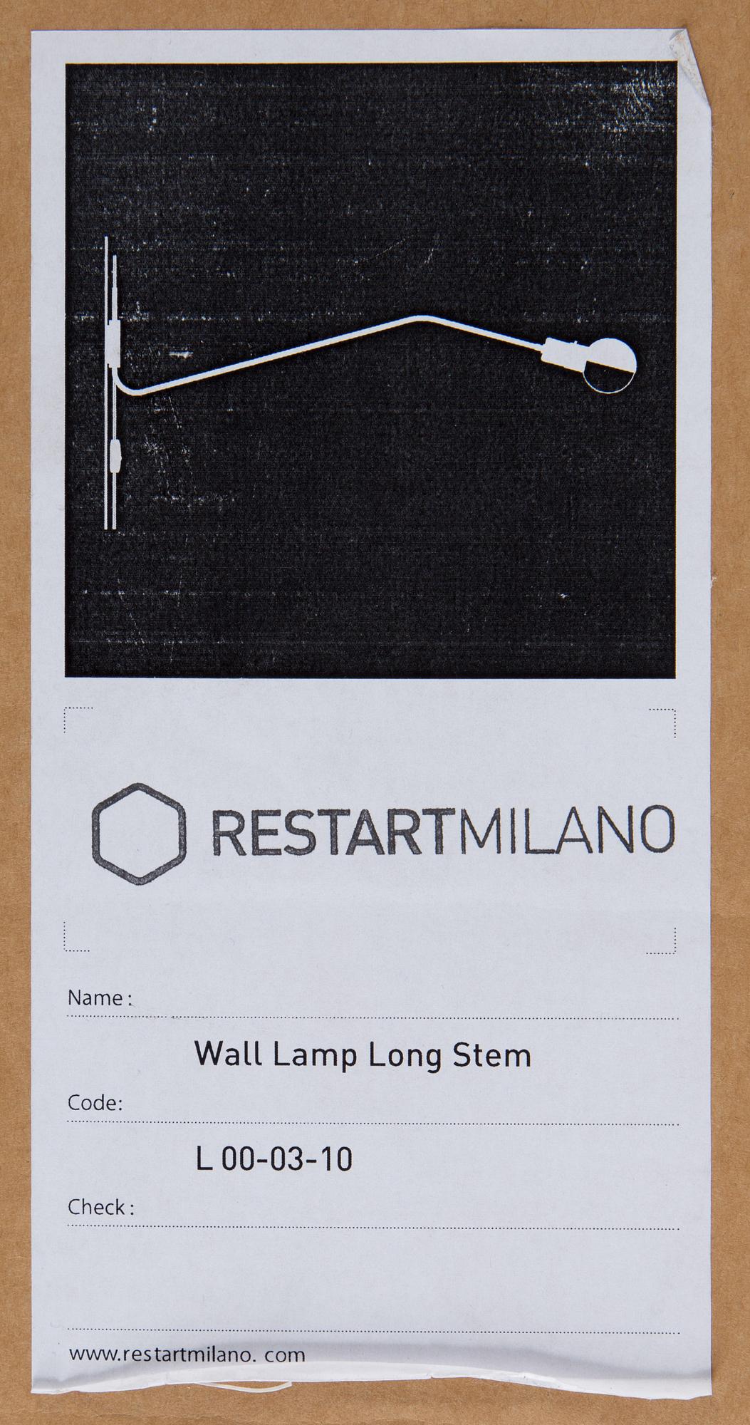 A WALL LAMP, "long stem" Restart Milano.