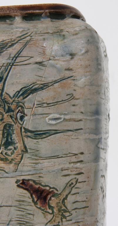 VAS, stengods, Martin Brothers, sign.