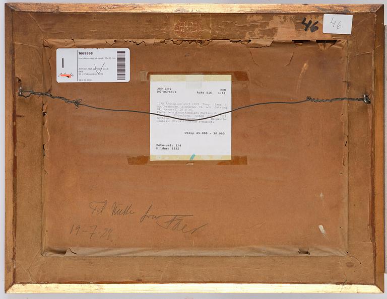 Ivar Arosenius, "Tungt lass i uppförsbacke".