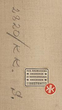 FÅTÖLJ, "Safari", Kaare Klint, märkt Rud. Rasmussens snedkerier, Danmark. Formgiven 1933.