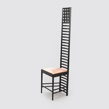 Charles Rennie Mackintosh, a 'Hill house 1' chair for Cassina, designed in 1902.