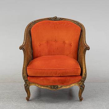 An early 20th century armchair, possibly France.