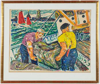 Albin Amelin, Fisherman.