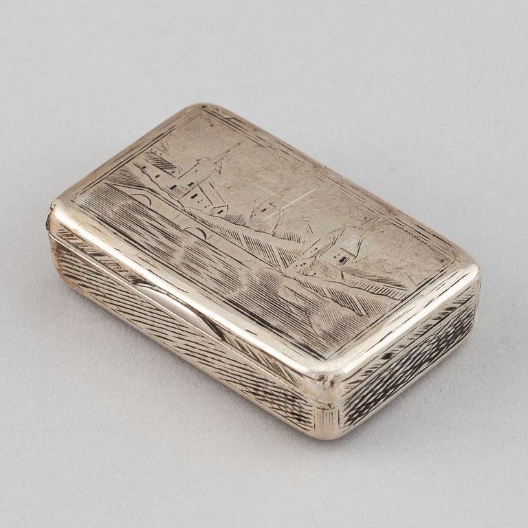 Dosa, silver, kontrollör Andrej  Antonowitsch Kowalskij, Moskva, Ryssland 1827-56.
