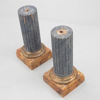 Columns, a pair, first half of the 20th century.