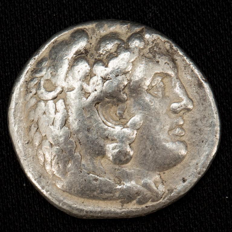 ANTIKT MYNT, silver. Alexander III(den Store). Grekland. 16g.