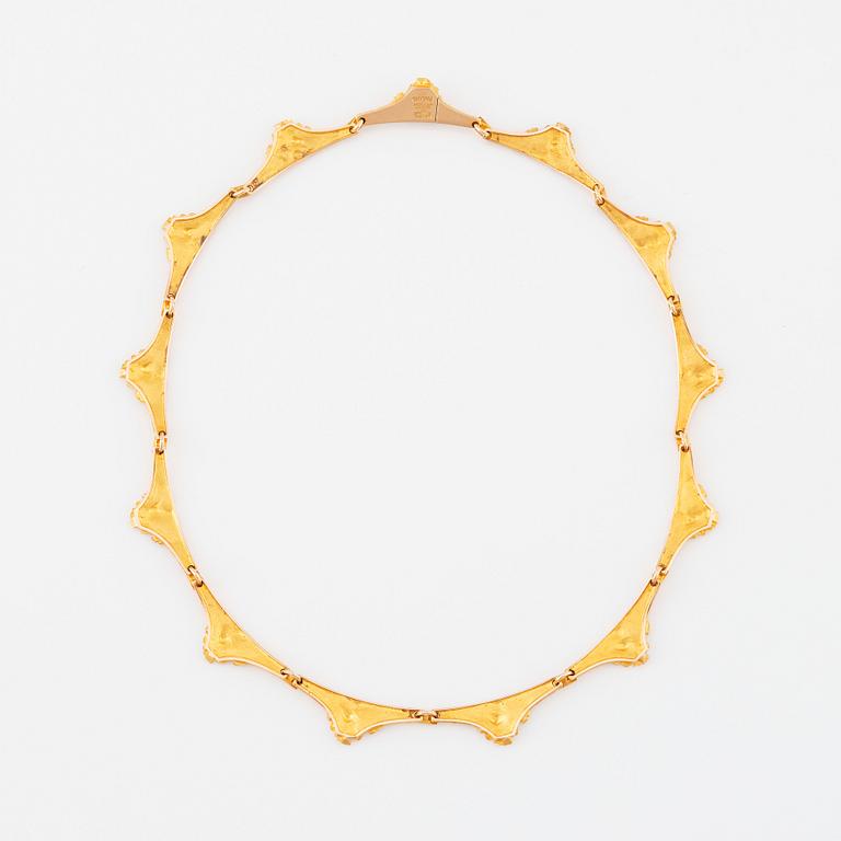 Björn Weckström, collier 14K guld "Golden Bridge", för Lapponia 1969.
