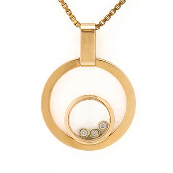 Collier med hänge, 18k med briljanter.