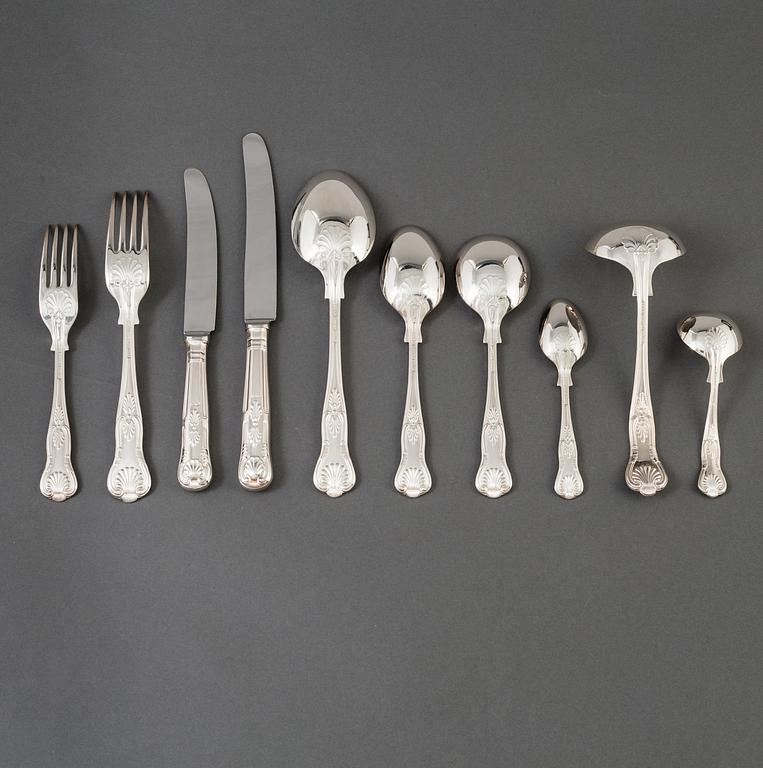 BESTICKSERVIS, 90 delar, nysilver, "Fransk Lilja", Sheffield, England.