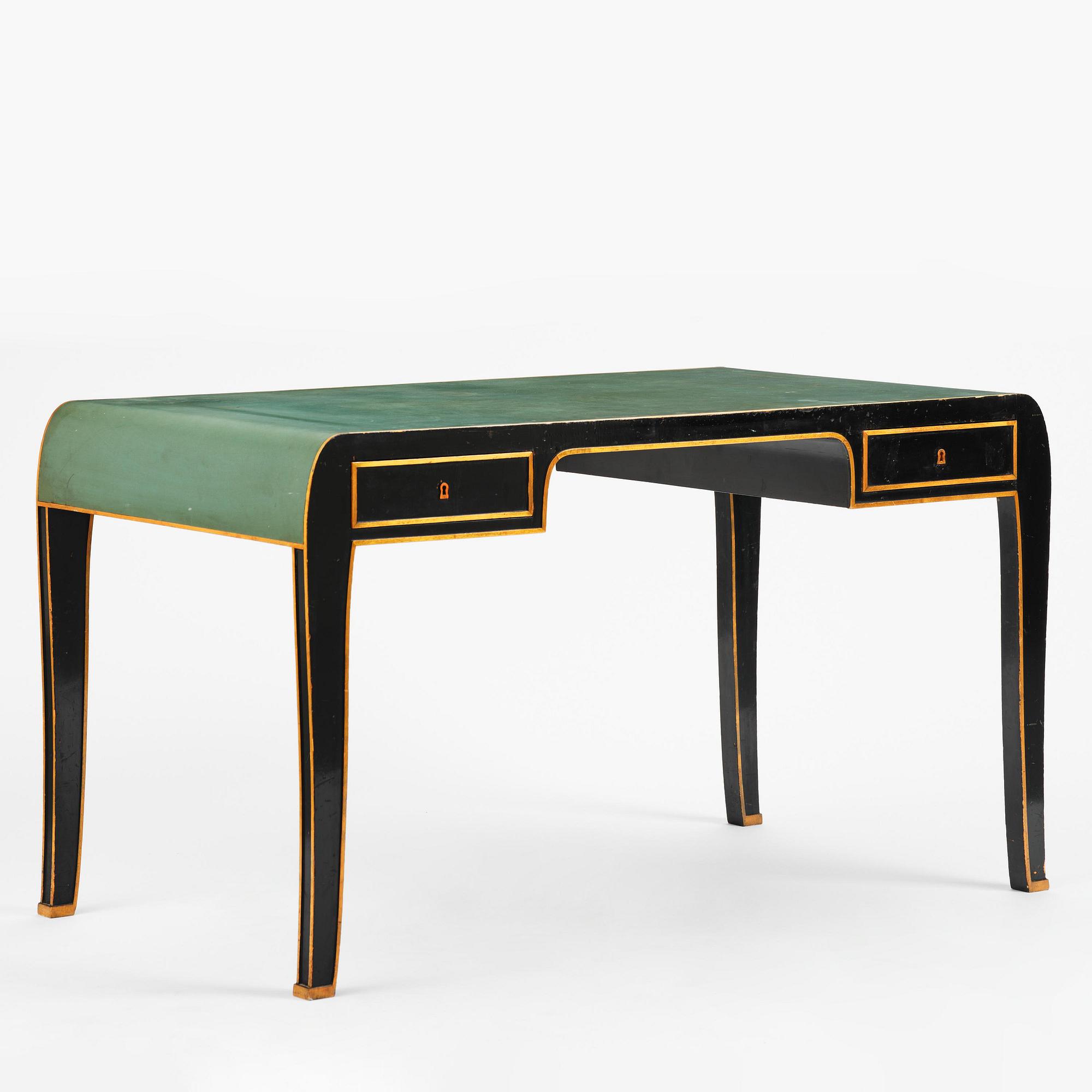 Carl Hörvik, a Swedish Grace desk, Nordiska Kompaniet, for Les Arts Décoratifs Suédois, Paris, 1928.