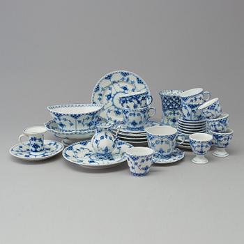 A 23 piece porcelain service from Royal Copenhagen, Denmark.