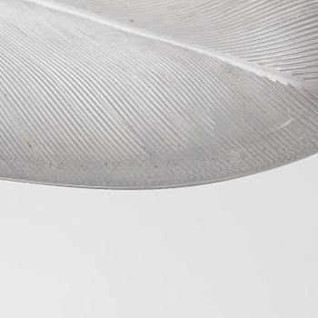Tapio Wirkkala, taidelasi/malja, "Sulka", signeerattu Tapio Wirkkala Iittala -55.