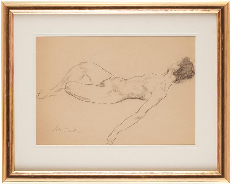 Lotte Laserstein, "Reclining Nude (Traute Rose)".