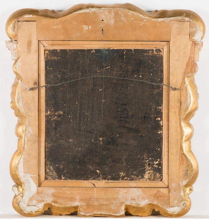 Italiensk skola, 1600-/1700-tal, olja på duk, uppfordrad på pannå.