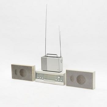 Dieter Rams, stereo receiver, model 'RCS 9-S' and speakers model 'L450/2', Braun, Germany, designed in 1961.