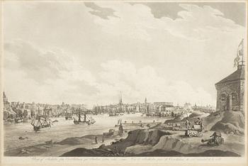 Johan Fredrik Martin,  "Utsigt af Stockholm från Stadens södra sida & "Vue de Stockholm pris de Castelholmen du côté...".