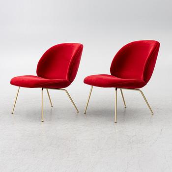 GamFratesi, a pair of 'Beetle' lounge chairs, Denmark.