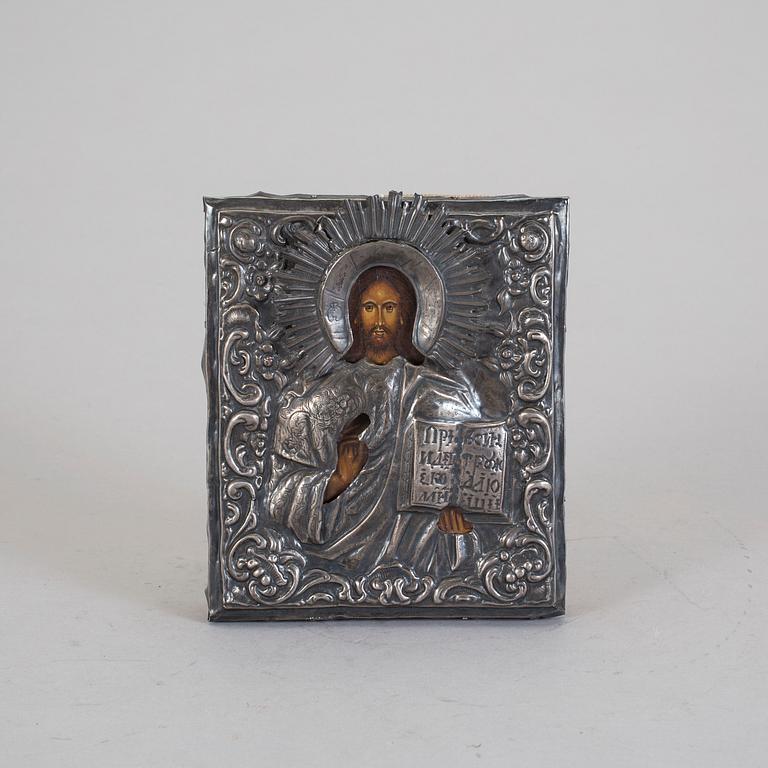 IKON, silver, troligen kontrollmästare Andrey Antonovich Kovalsky, St Petersburg 1832.