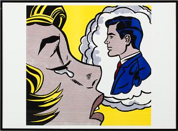 Roy Lichtenstein · ROY LICHTENSTEIN, efter, färglitografi, USA, tryckt under 2000-talet.