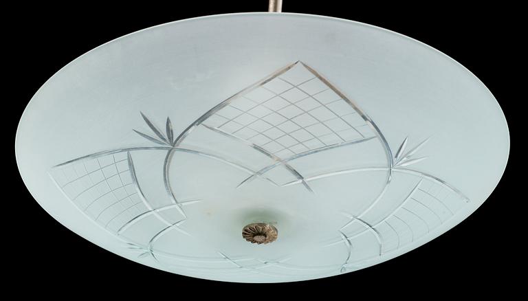 TAKLAMPA, 1900-talets första hälft. Höjd 44 cm.