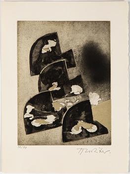 HANS RICHTER, etchings, aquatints in colours (7), signed HRichter and numbered 38/99 with pencil.