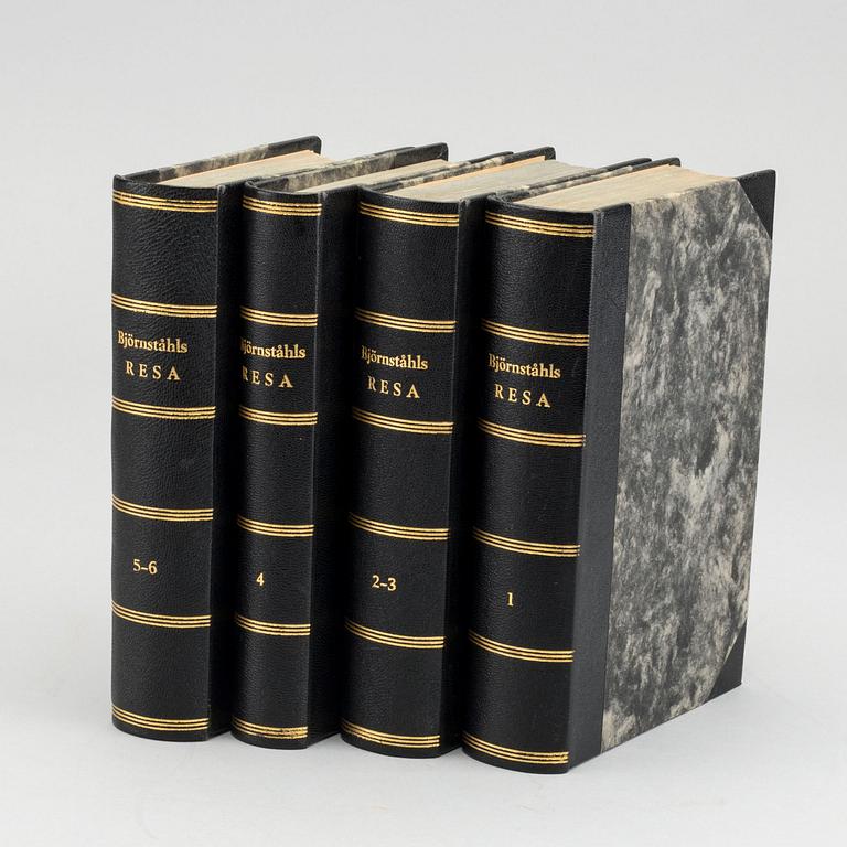 JACOB JONAS BJÖRNSTHÅL, Resa till Frankrike, Italien..." Tryckt hos And. Jac. Nordström Stockholm 1780.