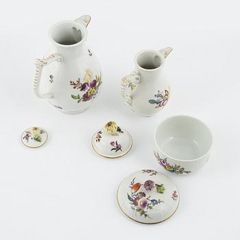 Meissen, servis, 15 delar, porslin, 1700-talets andra hälft.