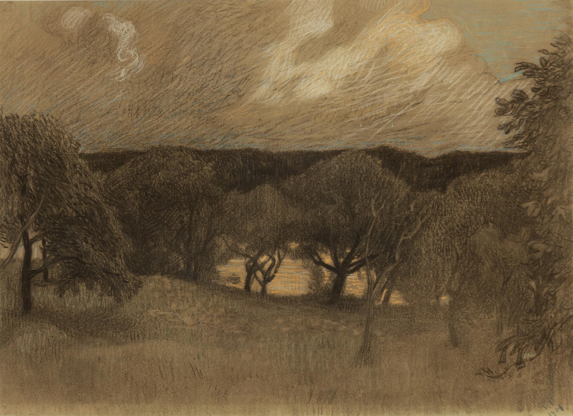 Gunnar Hallström, Twilight Landscape.
