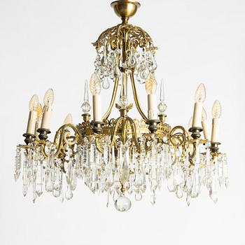 A chandelier, late 19th Century.