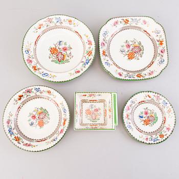 A 132-piece set of 'Chinese Rose' tableware, Copeland Spode, England 1930s.