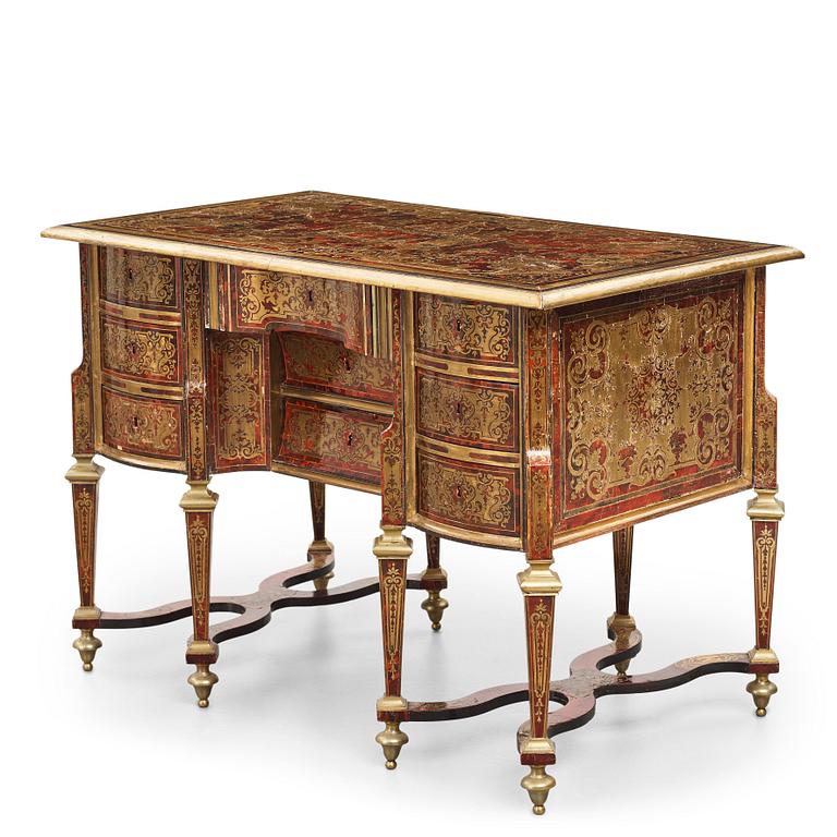 A French Baroque Bureau Mazarin desk, circa 1700, circle of Nicolas Sageot (1666-1731).