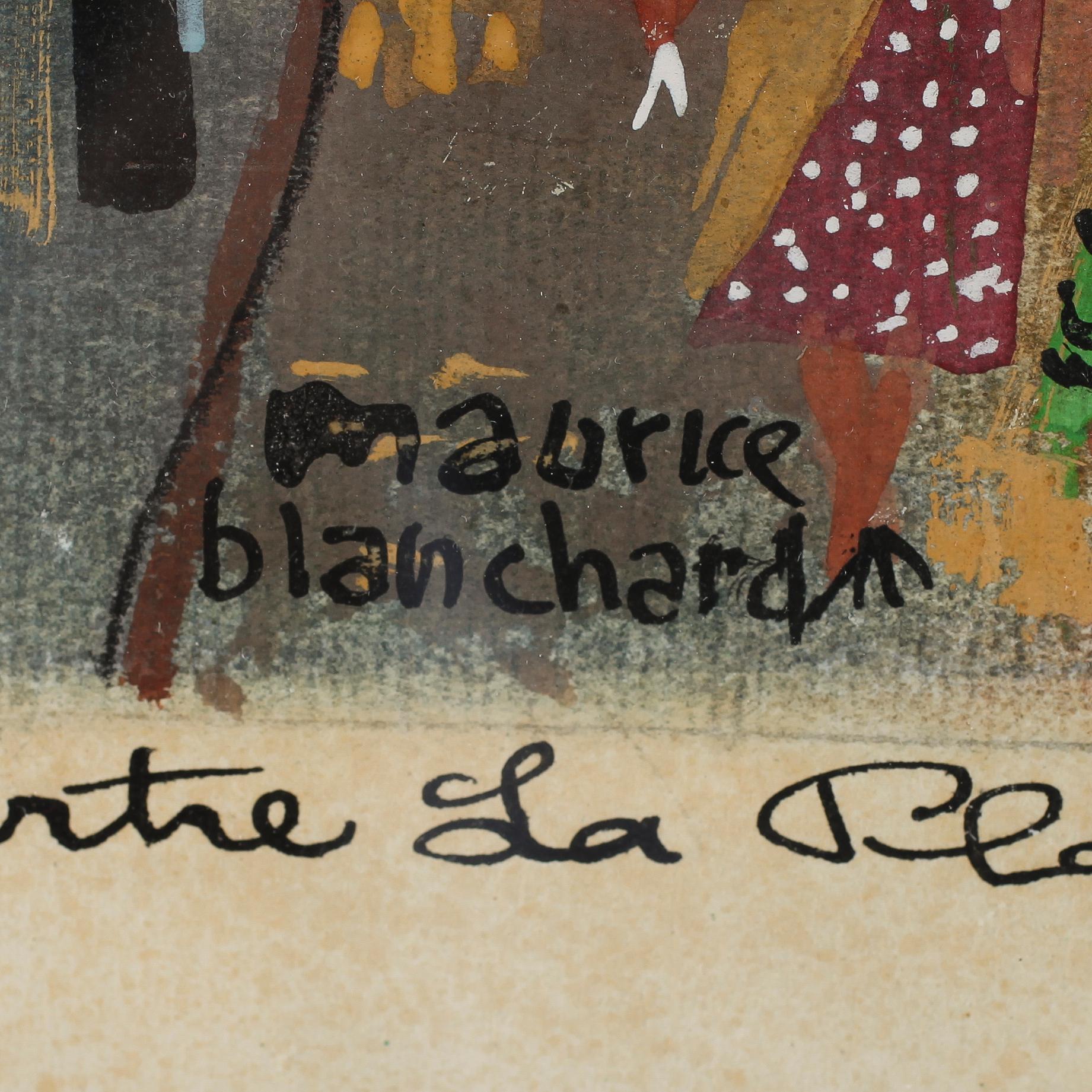 MAURICE BLANCHARD, blandteknik, signerad.