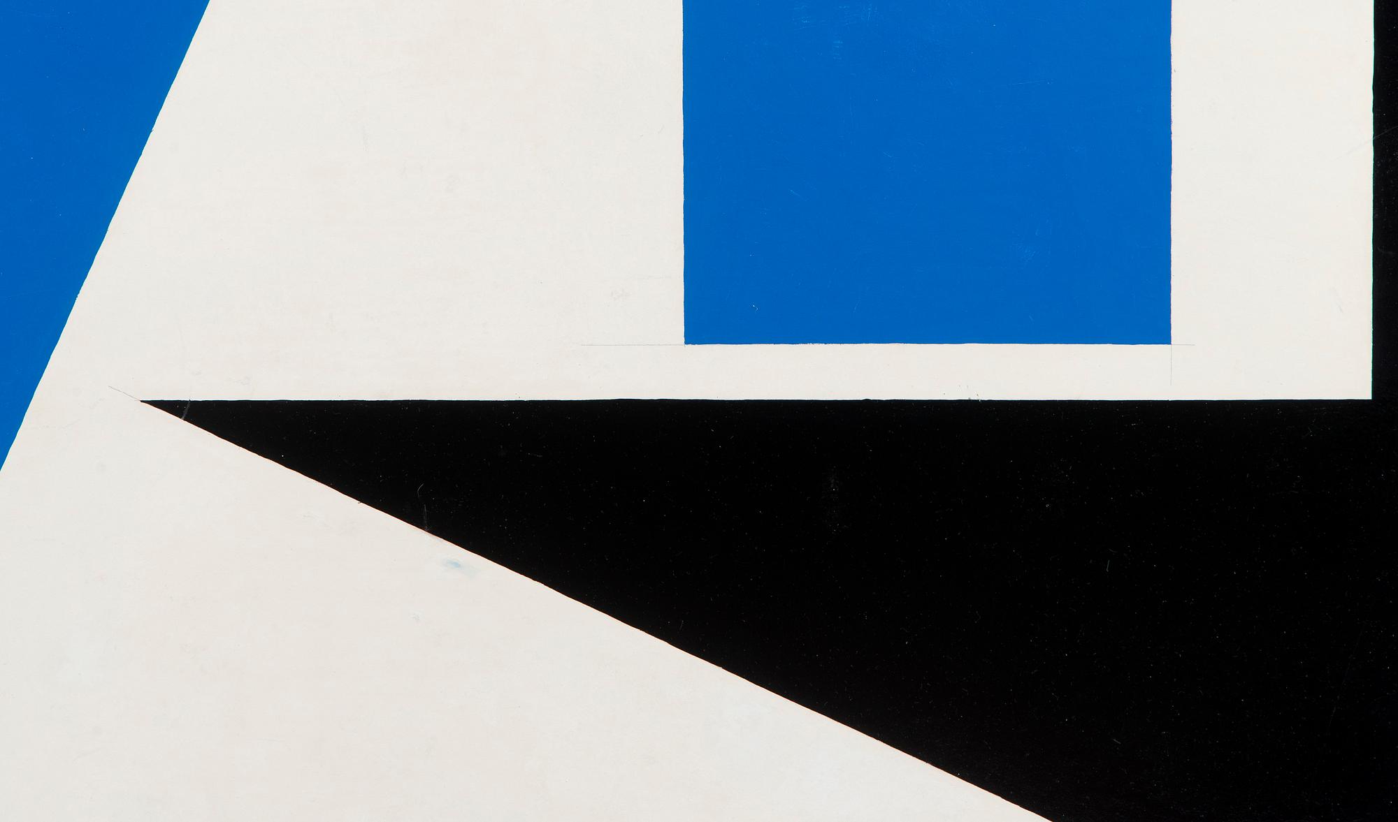 Lars-Gunnar Nordström, Valkoinen, musta ja sininen sommitelma.