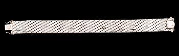 ARMBAND, 18 k vitguld. Vikt ca 59 g.
