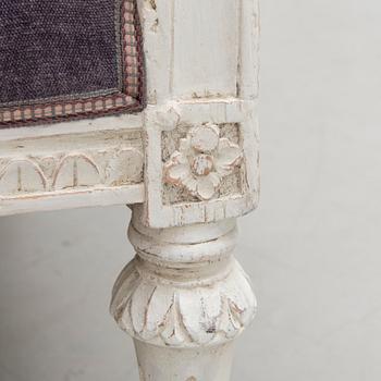 A SWEDISH GUSTAVIAN SOFA, made by Johan Erik Höglander (furniture carpenter in Stockholm 1777-1813).